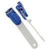pinza plastico nailon moldeado azul
