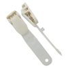 pinza plastico nailon moldeado blanca