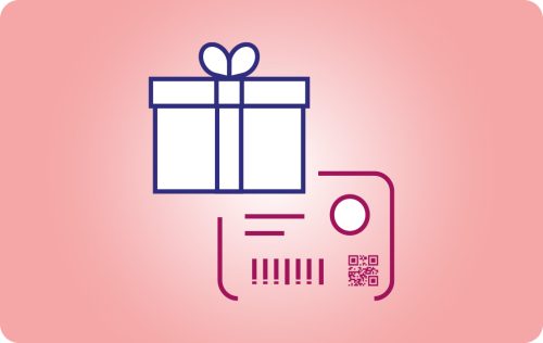 tarjeta regalo de pvc