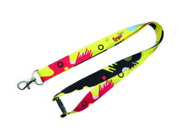 Lanyard personalizado barato con mosqueton y cierre seguridad Lanyard personalizado barato con mosqueton y cierre seguridad