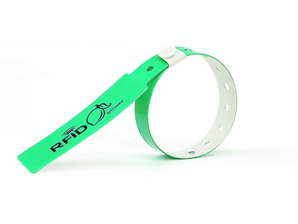 Brazaletes ala ancha RFID de vinilo 