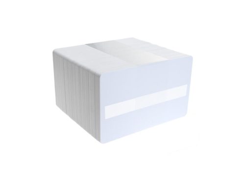 Tarjetas blancas con panel de firma Tarjetas blancas con panel de firma