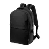 Mochila de negocios RPET 600D con USB y compartimento portátil 15” negra
